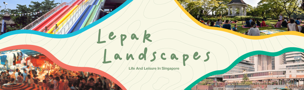 A title card labelled: Lepak Landscapes